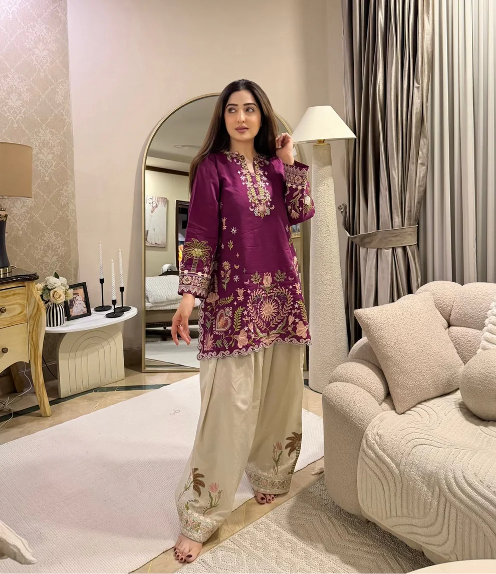 Mulberry Bloom 3 PCs EMBROIDERY