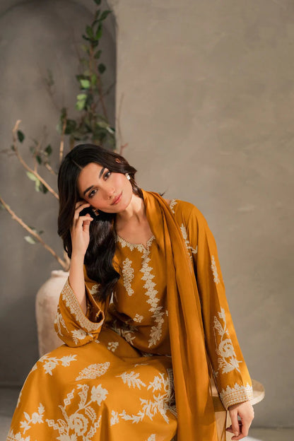 Musturd Embroidery 3pcs